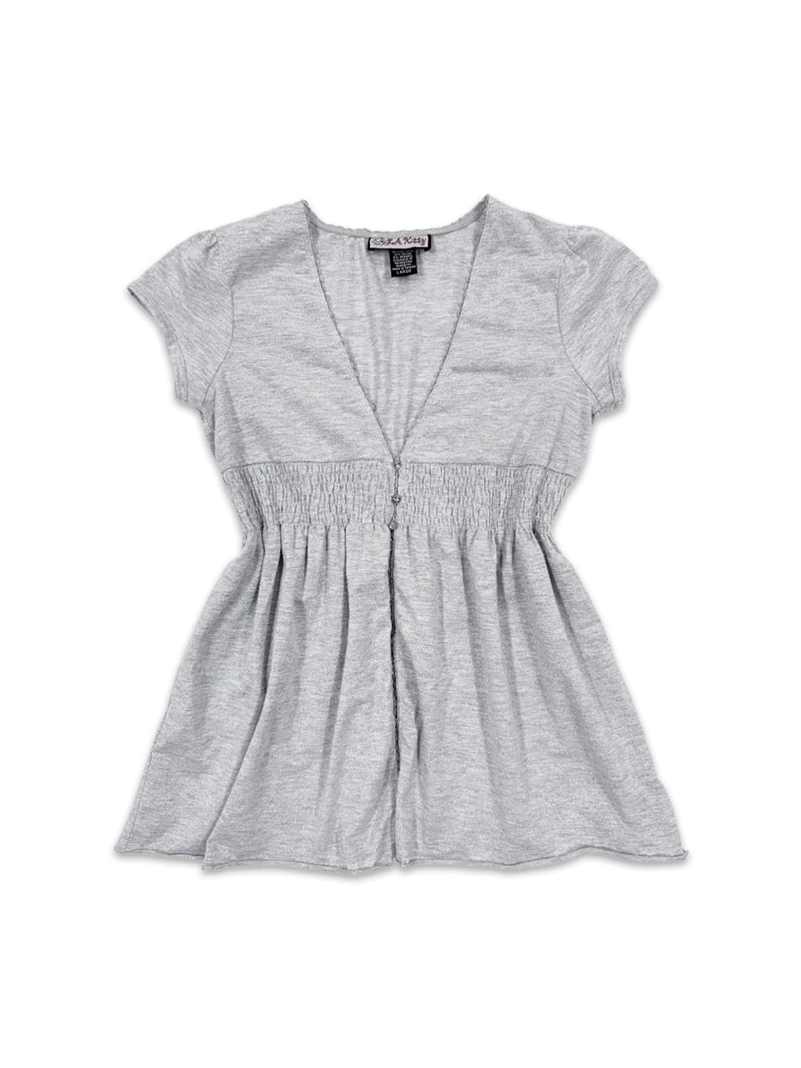 빈티지 그레이 레이어드 블라우스 상품이미지1