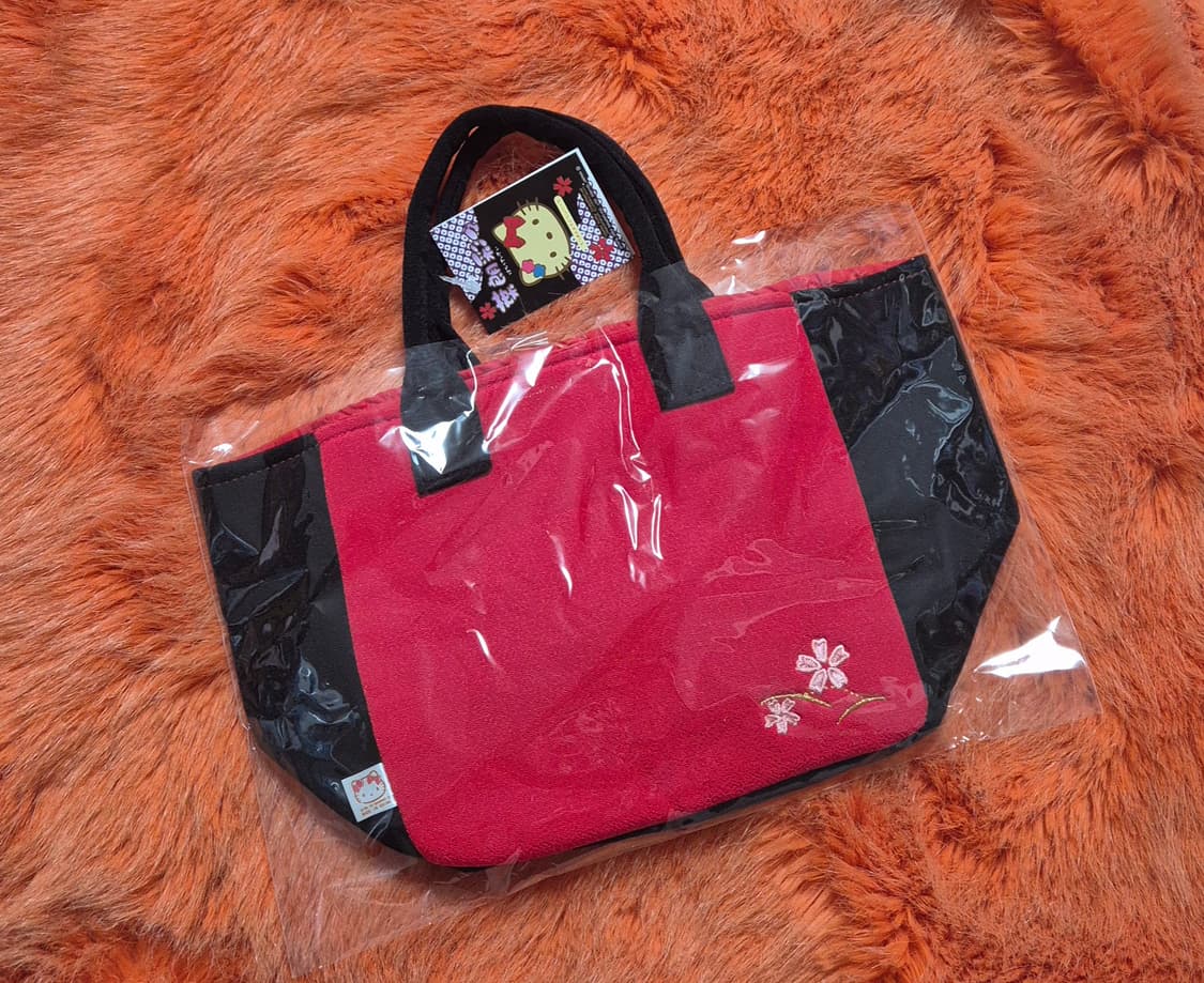 hello kitty 기모노 플라워 벚꽃 키티 토트백 새상품 상품이미지6