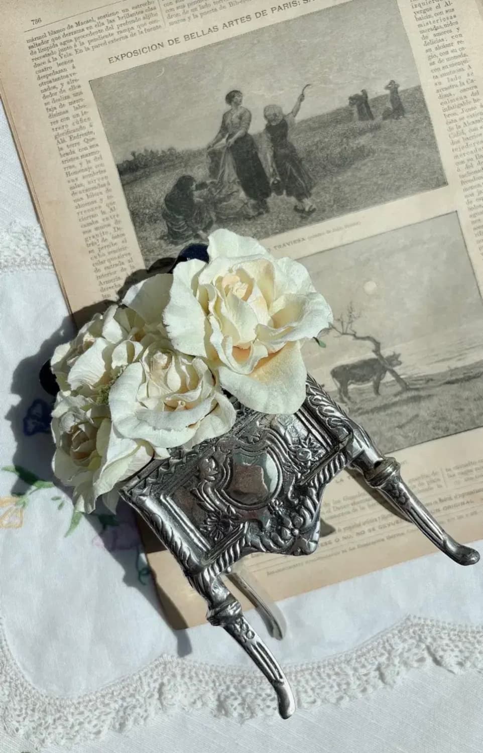 빈티지 꽃포지 보석함 상품이미지1