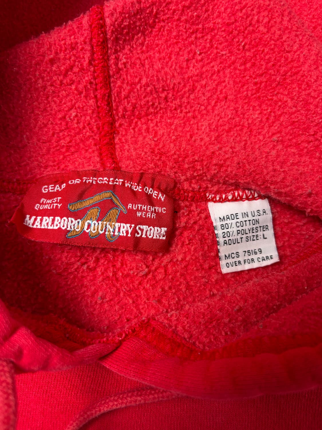 90s Marlboro Hoodie (red) 상품이미지3
