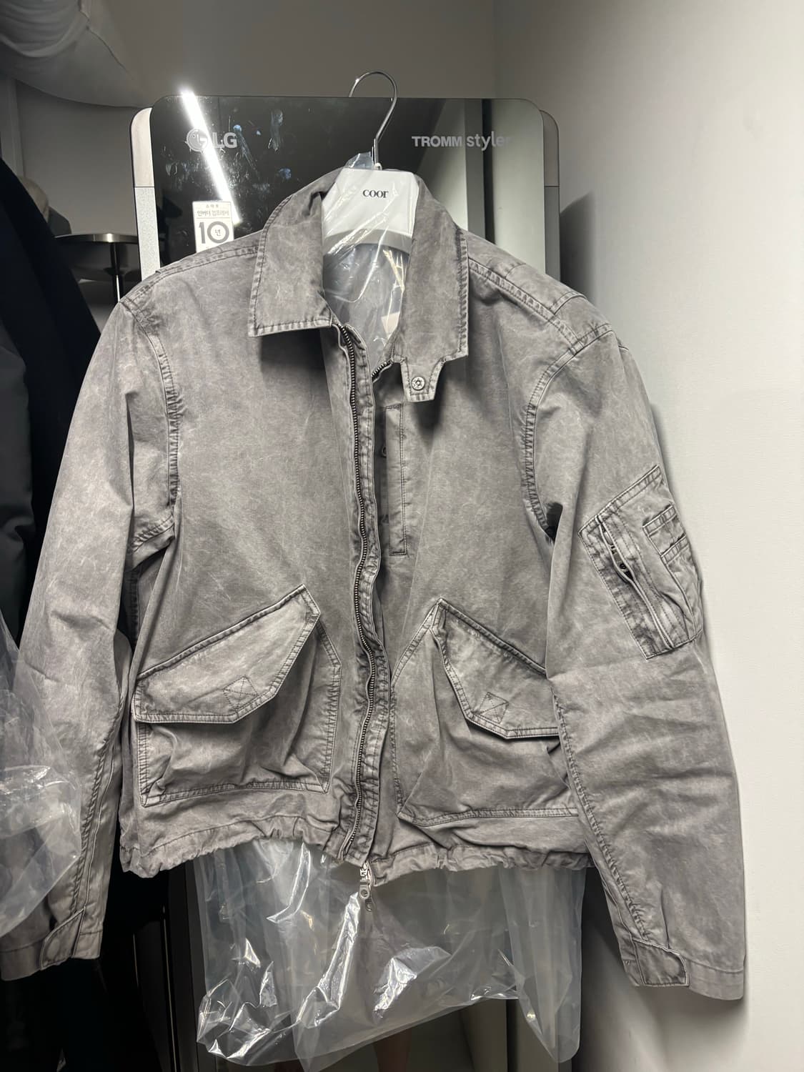 쿠어 오가닉 코튼 MK-3 워시드그레이 L사이즈 상품이미지2