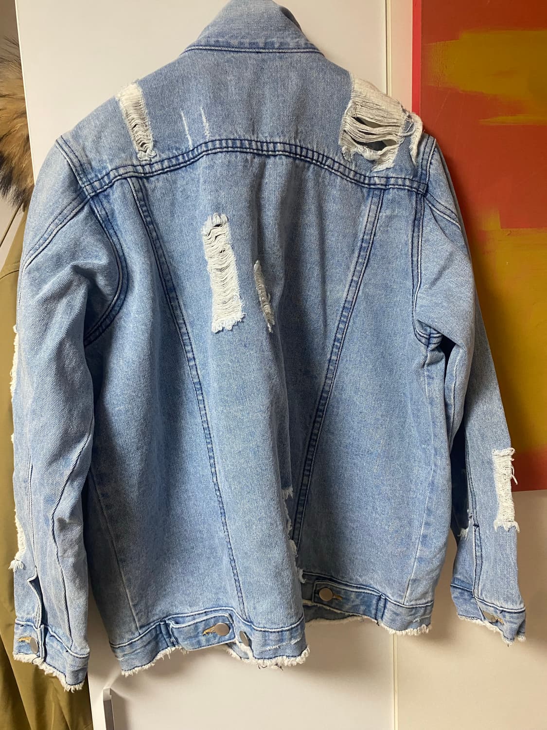 플라스틱아일랜드 55-66 프리사이즈 박시한청자켓 상품이미지6