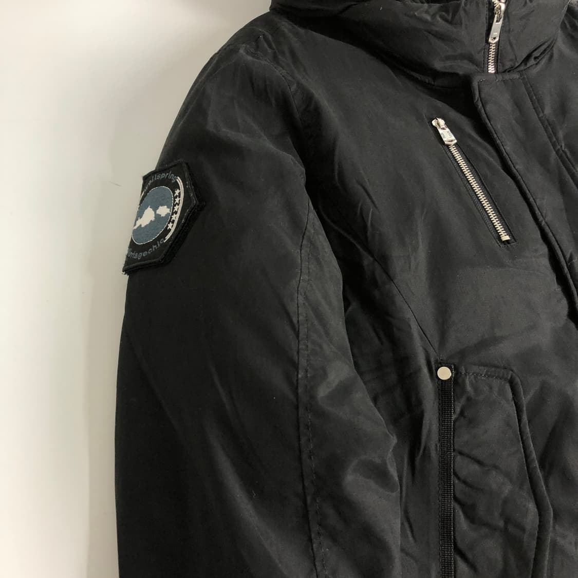 웰스프링 너구리퍼 다운 패딩 L 상품이미지5