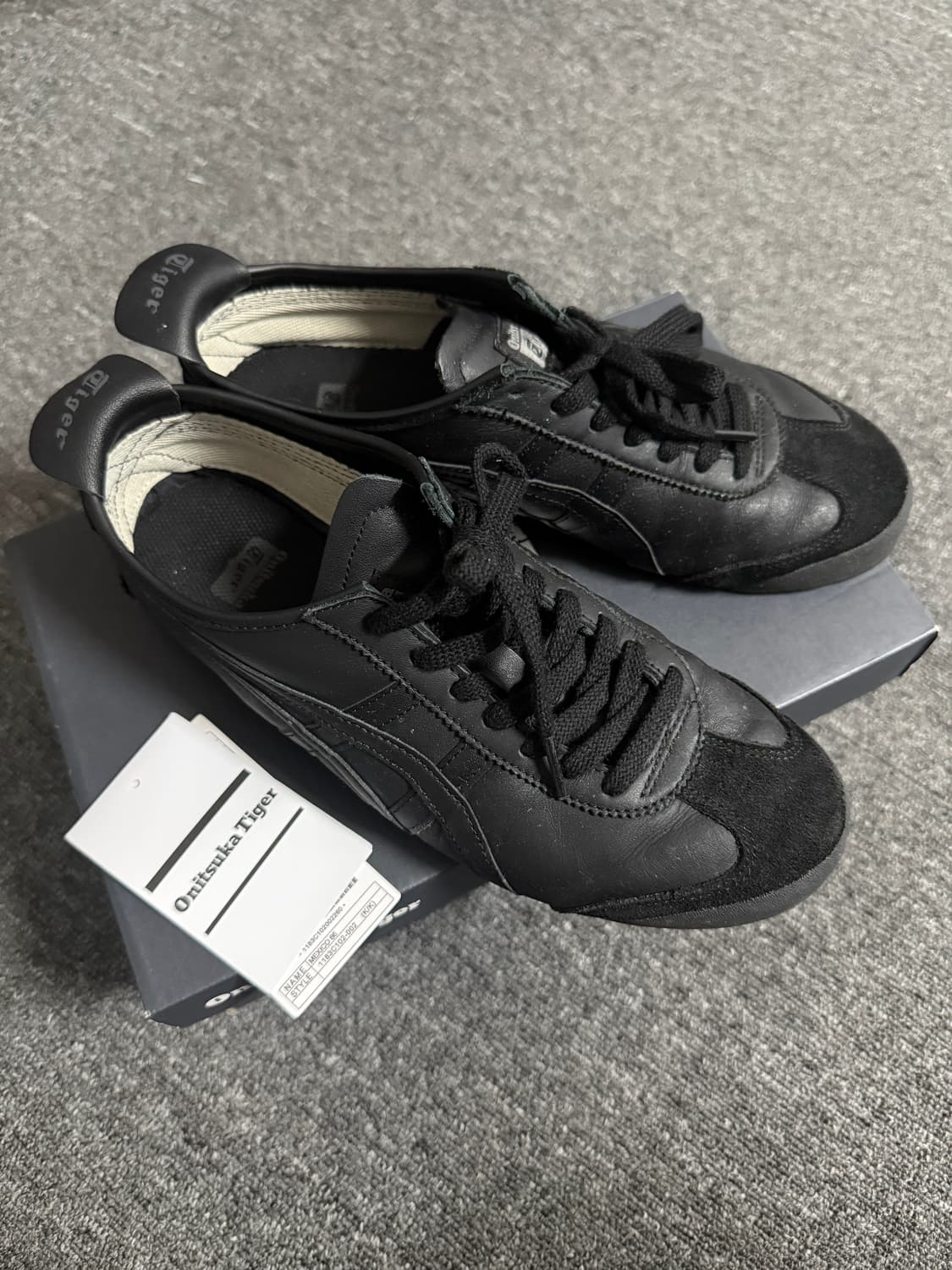 260 오니츠카타이거 멕시코 66 올블랙 상품이미지1