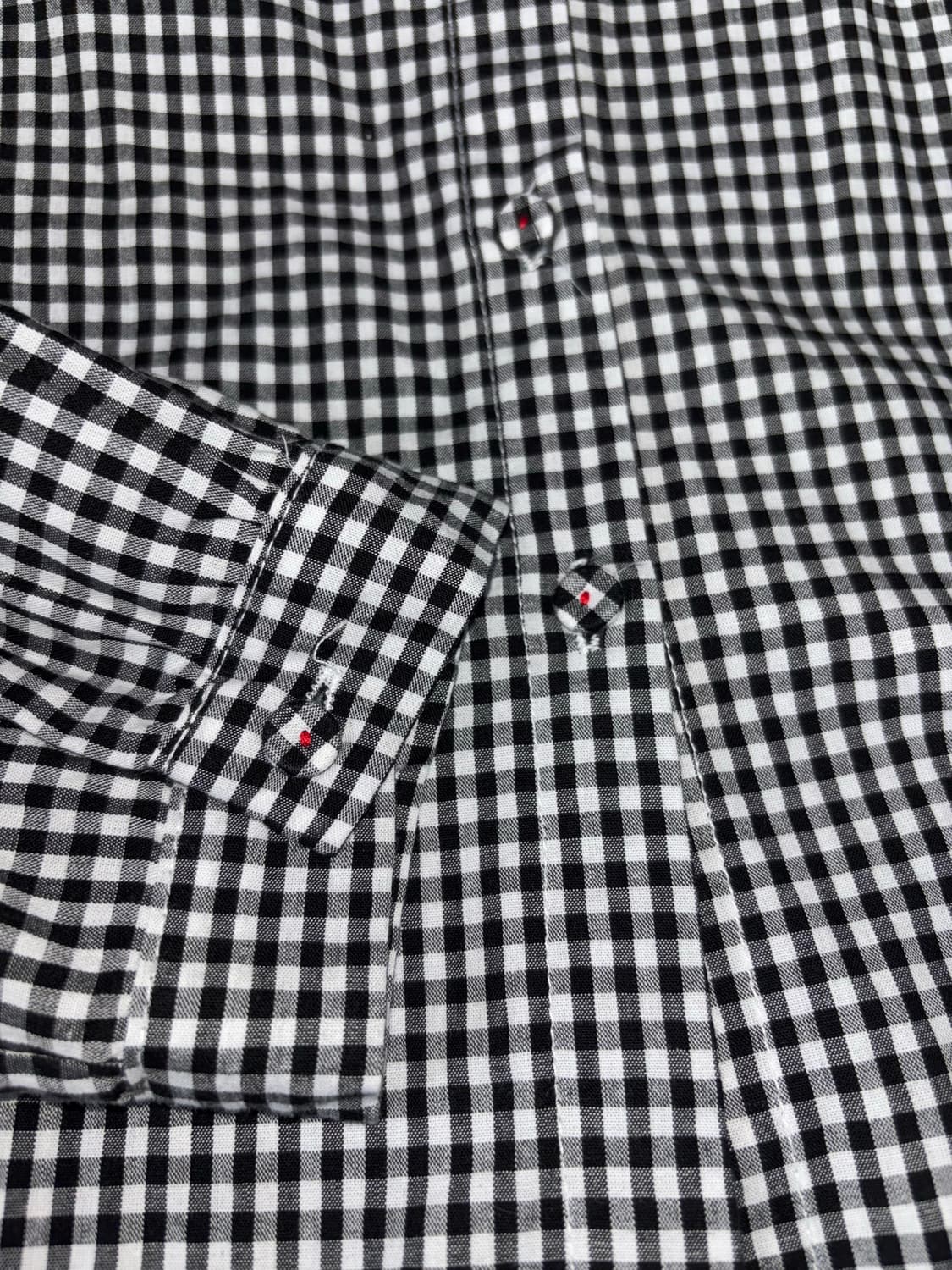 체크 코튼 블라우스 상품이미지3