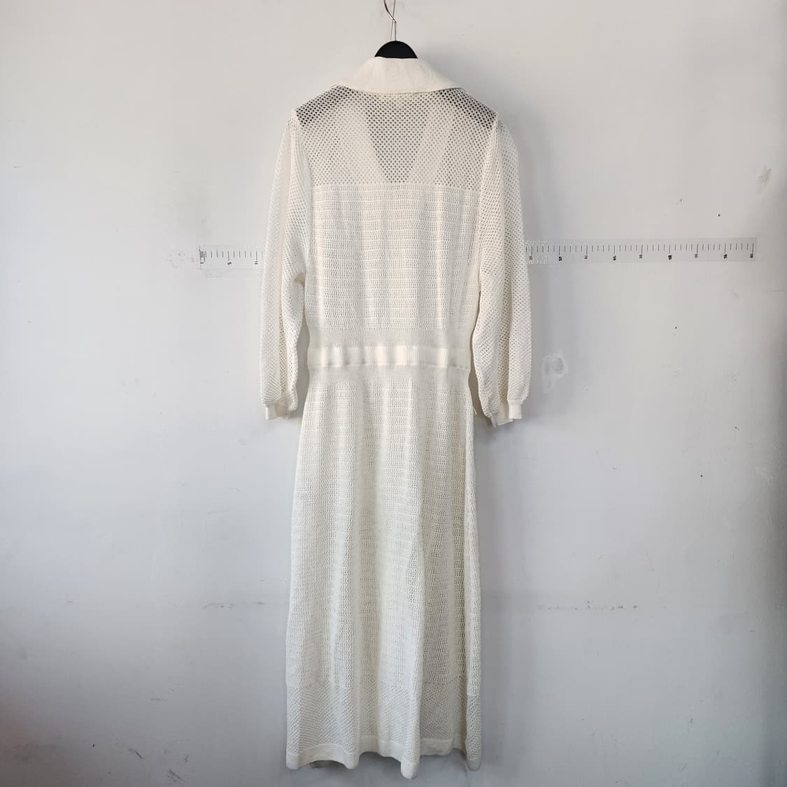 지스튜디오 화이트 니트 롱 원피스 펀칭 상품이미지5