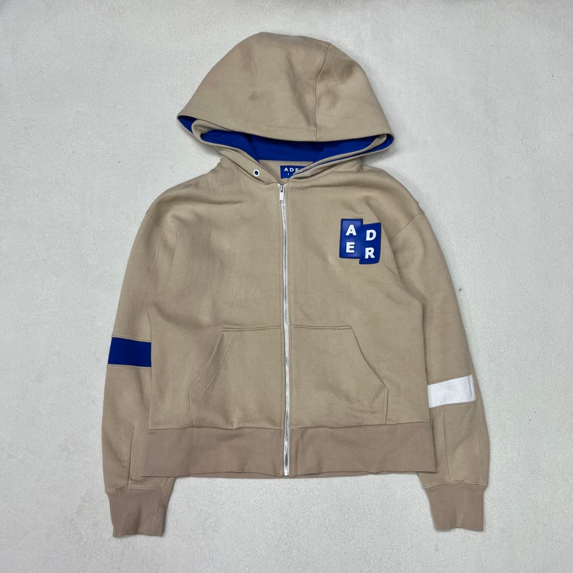 Ader Error beige double hood zip-up 상품이미지4