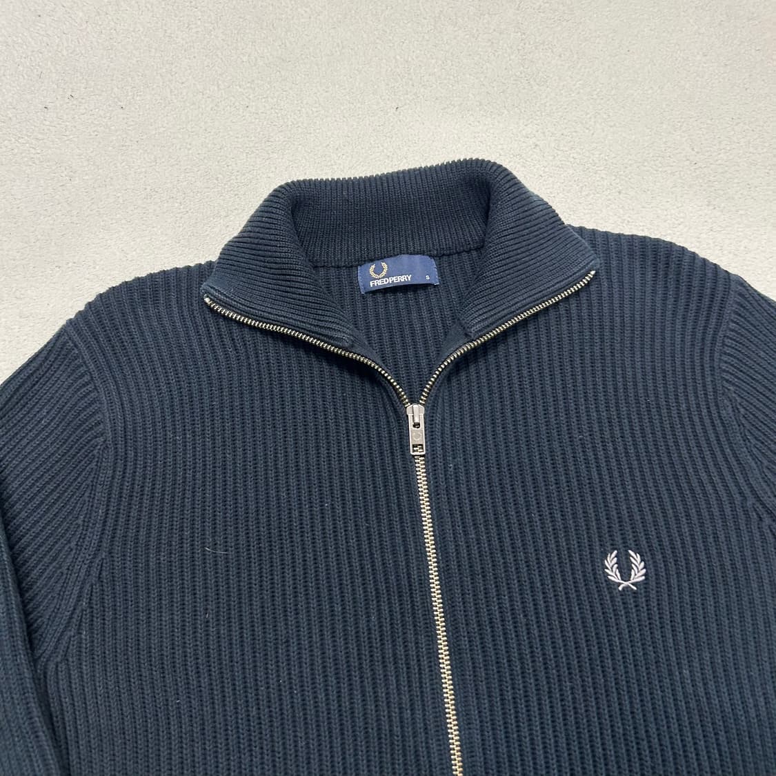 프레드페리 투웨이 니트집업 상품이미지2