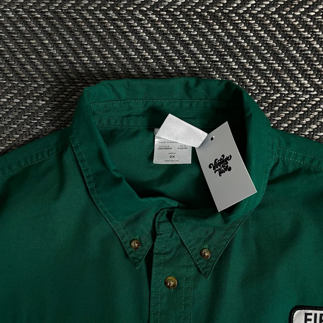 USA 오리지날 빈티지 박시핏 워크 셔츠o 3366 상품이미지5