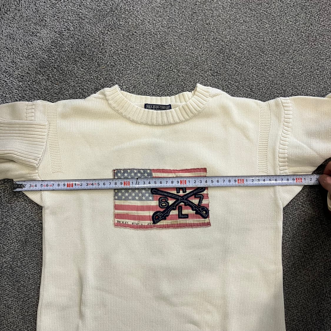 123 폴로 진스 성조기 니트 상품이미지7