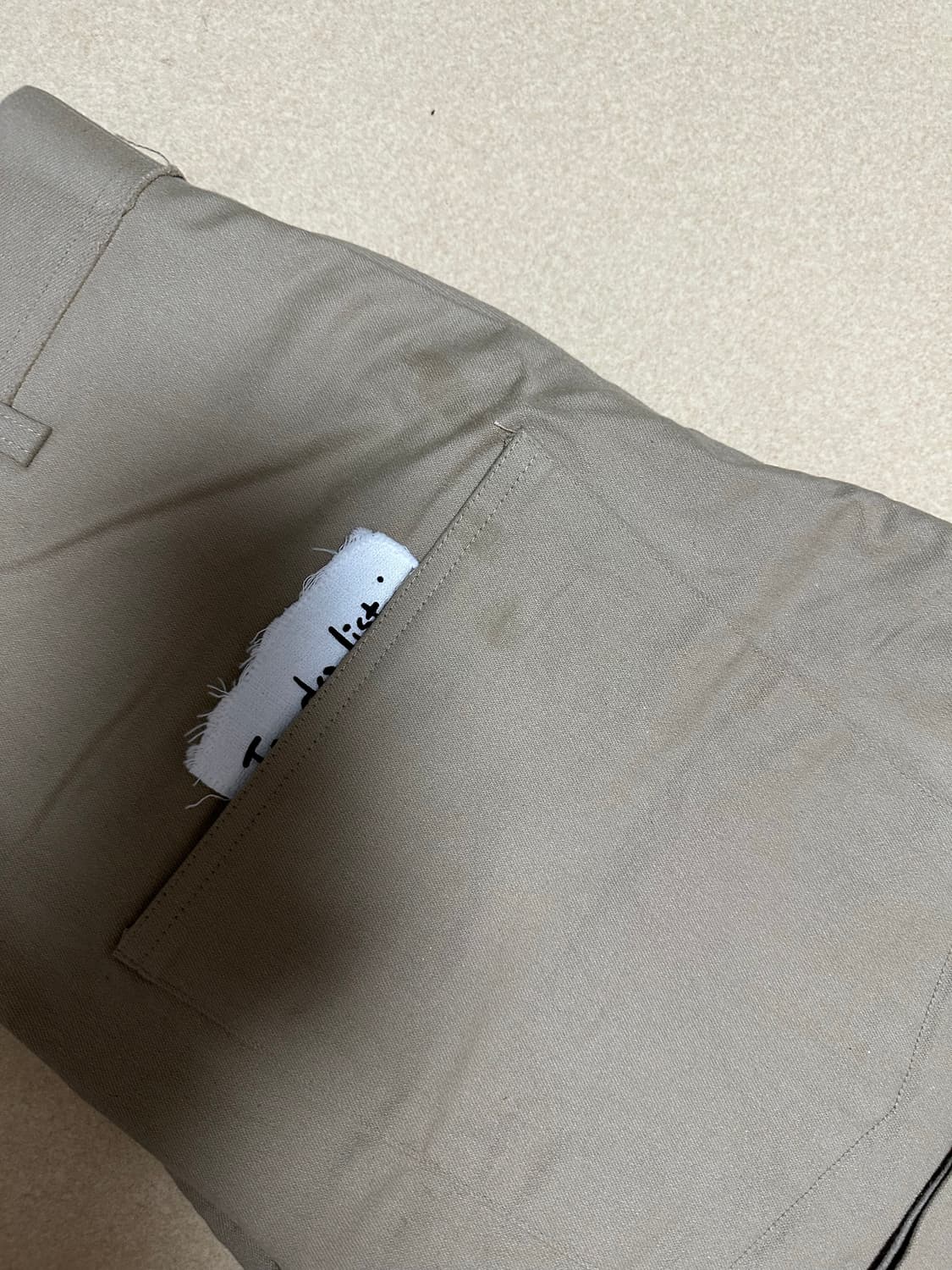 STU 턱 팬츠 베이지 상품이미지3