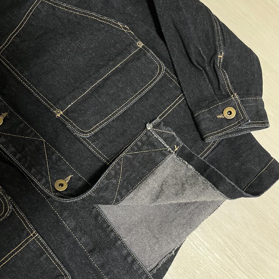 Edisonstore . 에디슨스토어 데님 초어자켓 상품이미지3