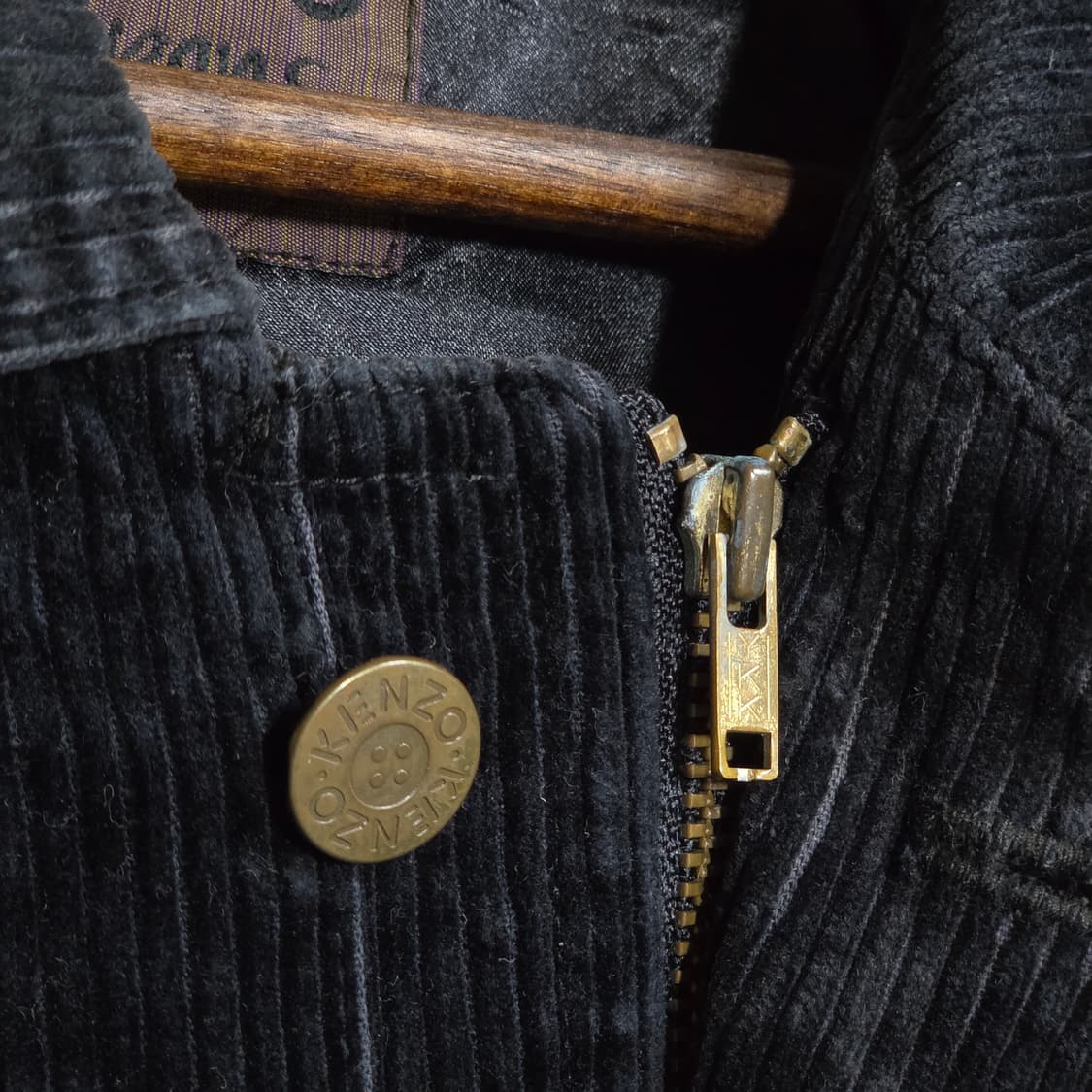 90s JPN 겐조 진스 다크 네이비 코듀로이 자켓 상품이미지8