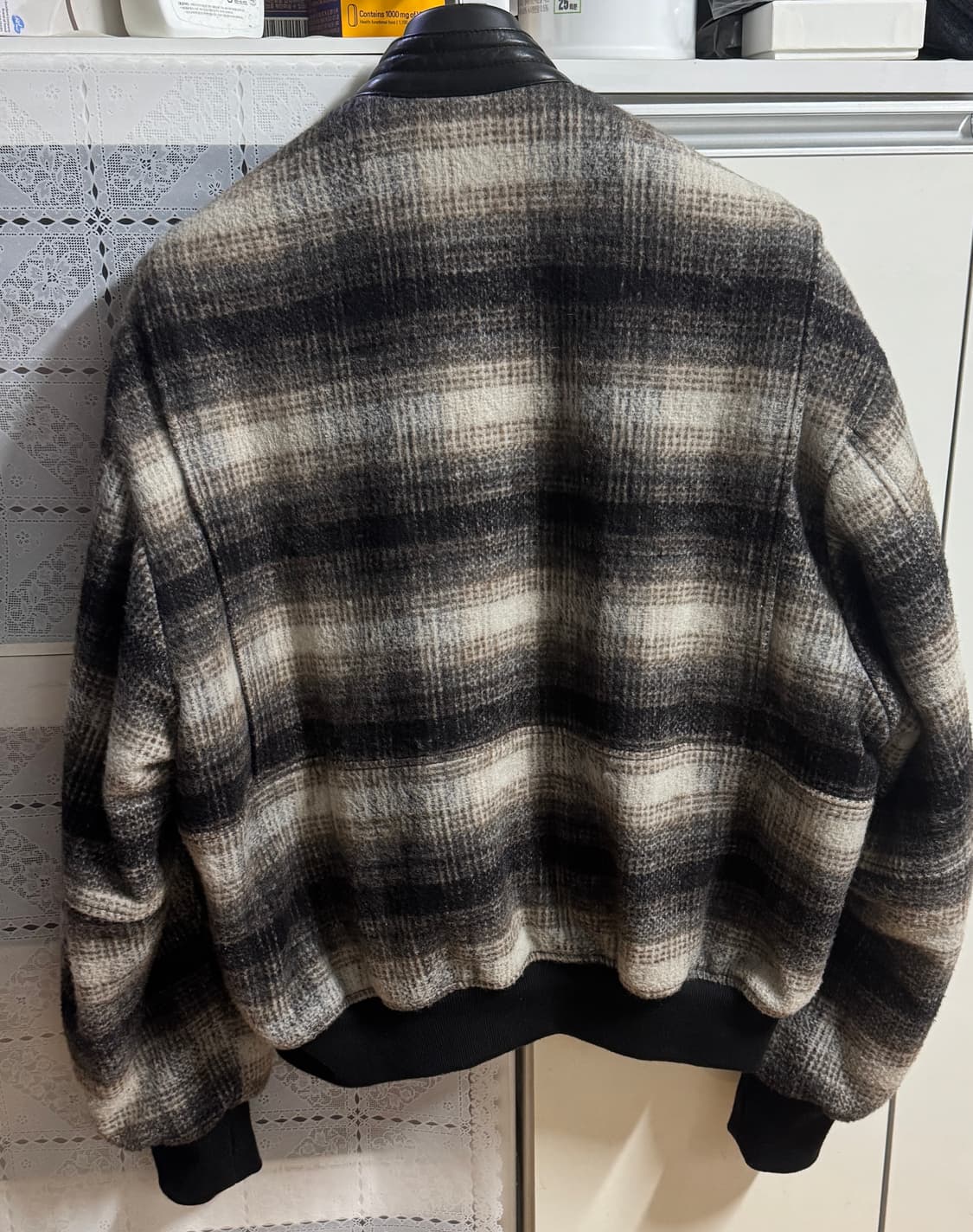 알렌느 체크 봄버 1사이즈 상품이미지2