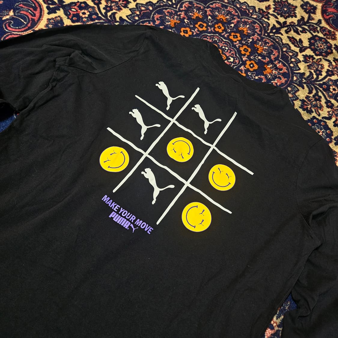 푸마(Puma) 스마일 그래픽 롱 슬리브 티셔츠 상품이미지2