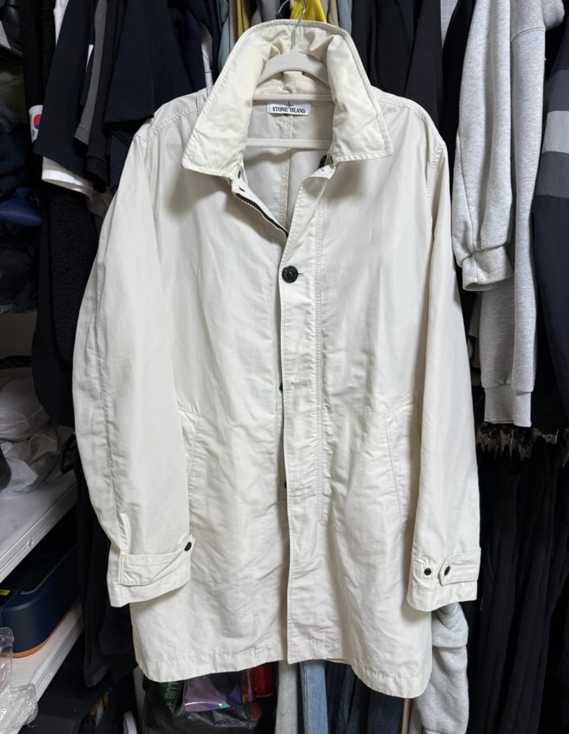 스톤아일랜드 마이크로랩스 화이트 자켓 상품이미지1