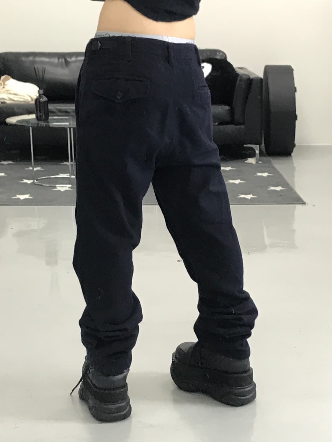 엔지니어드 가먼츠 네이비 울 팬츠 상품이미지3