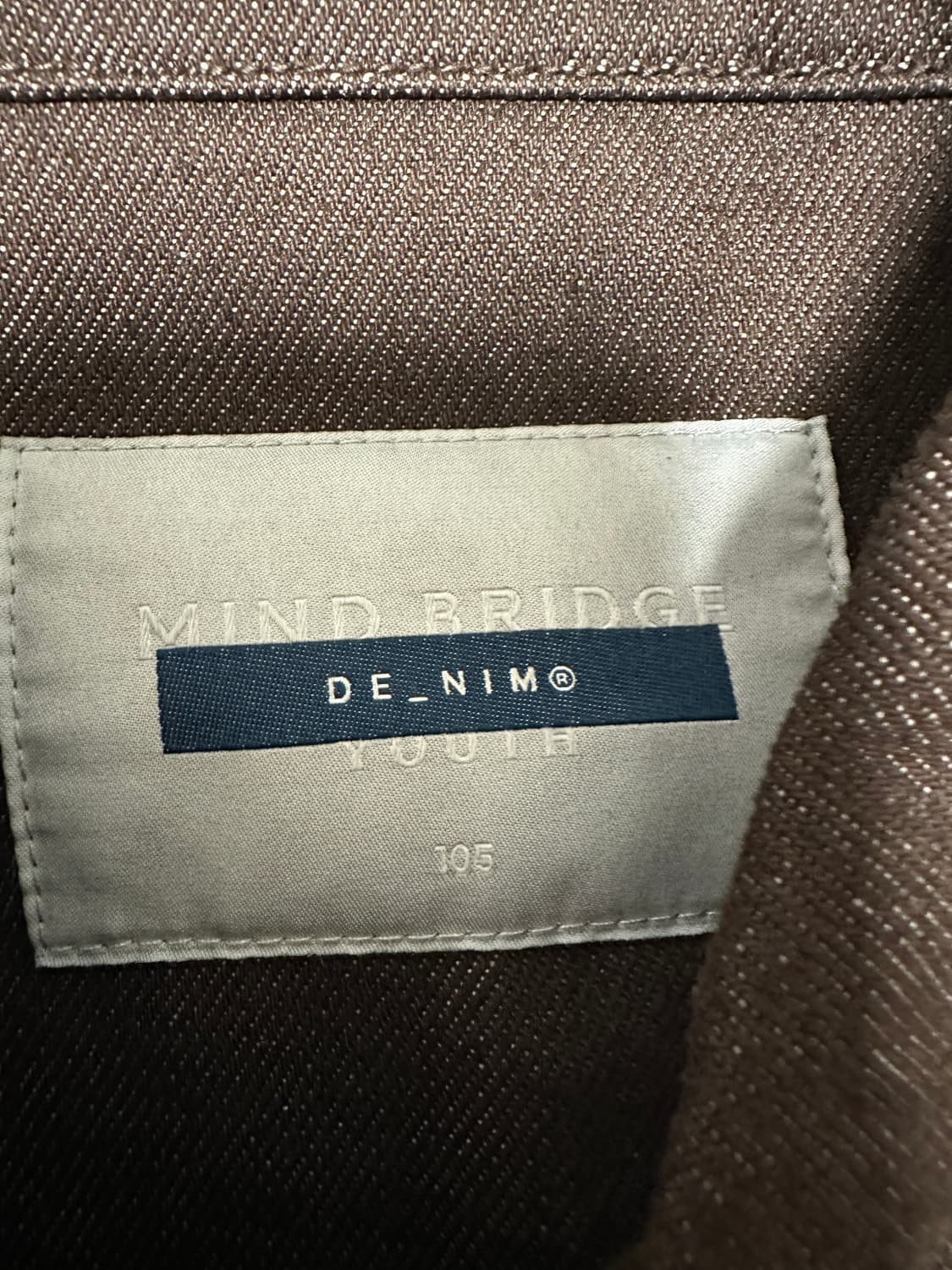 마인드 브릿지 정해인 데님 트러커 (브라운/105)  상품이미지5
