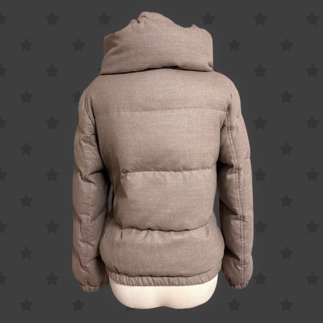 오네갸루 핀터깔 레오파드 포인트 대장 폭닥 라떼갸루 숏패딩  상품이미지5