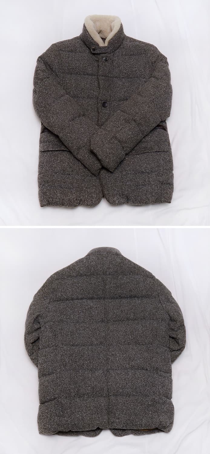 시리즈 (series) 라파예트 양털카라 트위드 다운패딩 자켓 (100) 상품이미지3