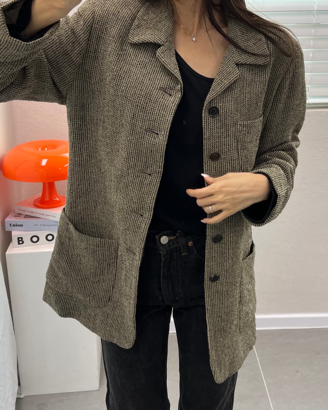 (WOMEN)빈티지 울 블레이져-M1460 상품이미지1