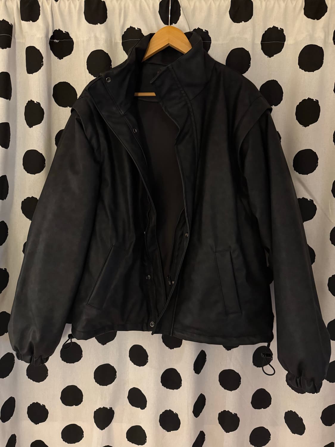 미드 가죽 점퍼 상품이미지1