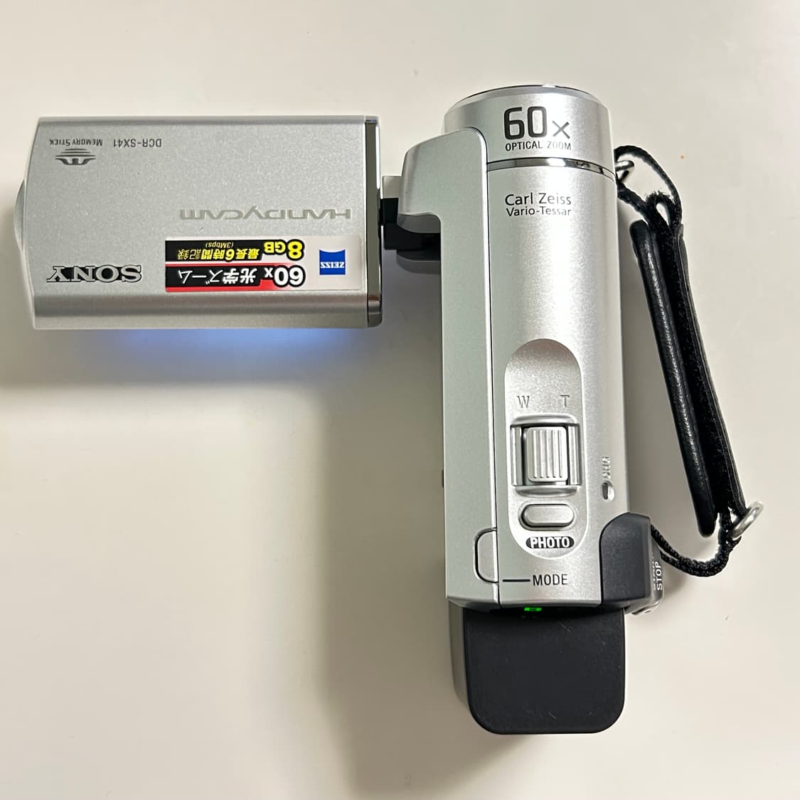 풀박) 소니 DCR SX41 제니 희귀 실버 빈티지 캠코더 상품이미지4