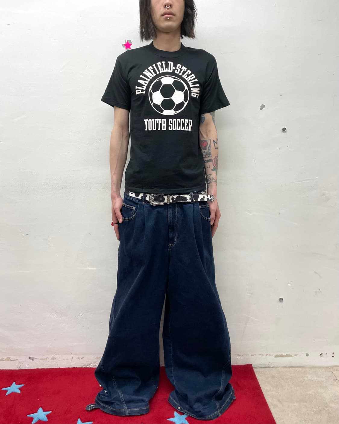 soccer ball printing T-shirt  상품이미지3