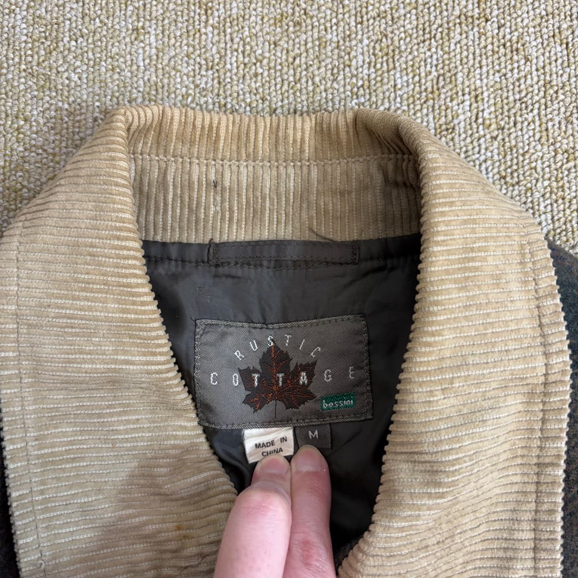 러스틱 코티지 체크 코듀로이 자켓(M) 상품이미지3