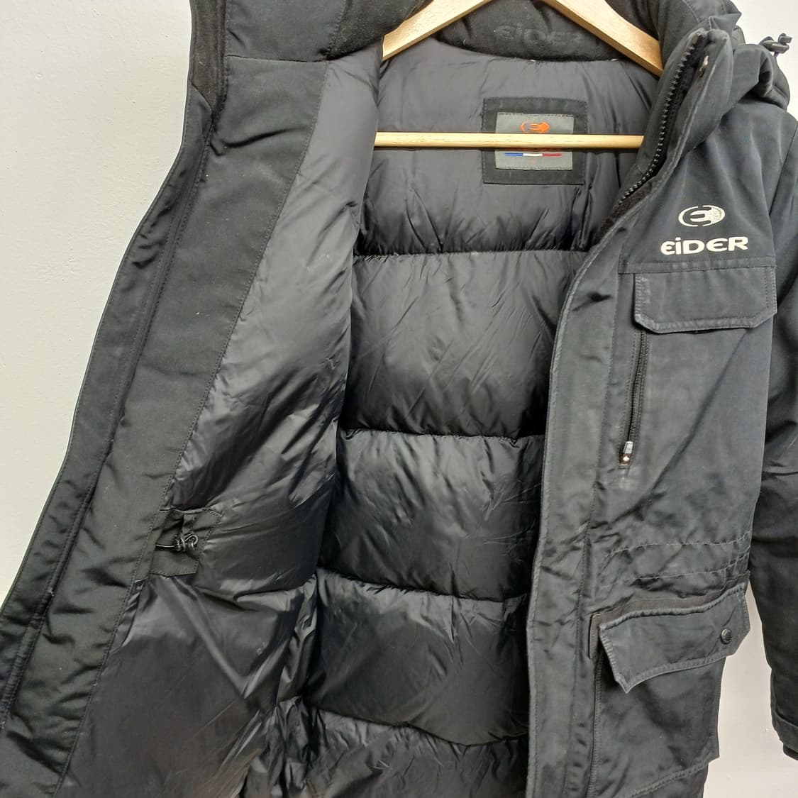 아이더 구스다운 패딩 블랙 S 상품이미지4