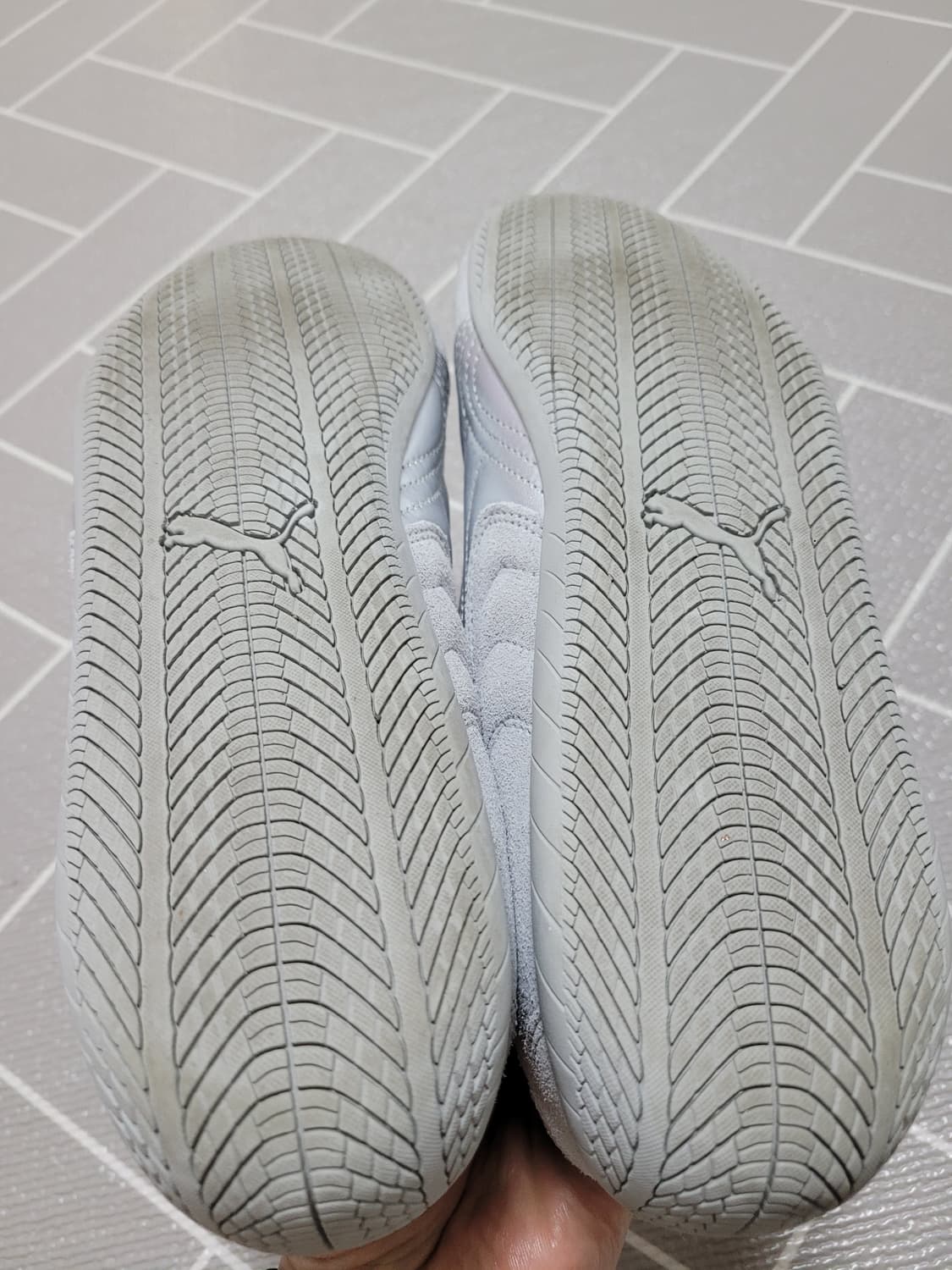 2회착) 푸마 스피드캣 프리미엄 라이트그레이 실버 275 상품이미지6