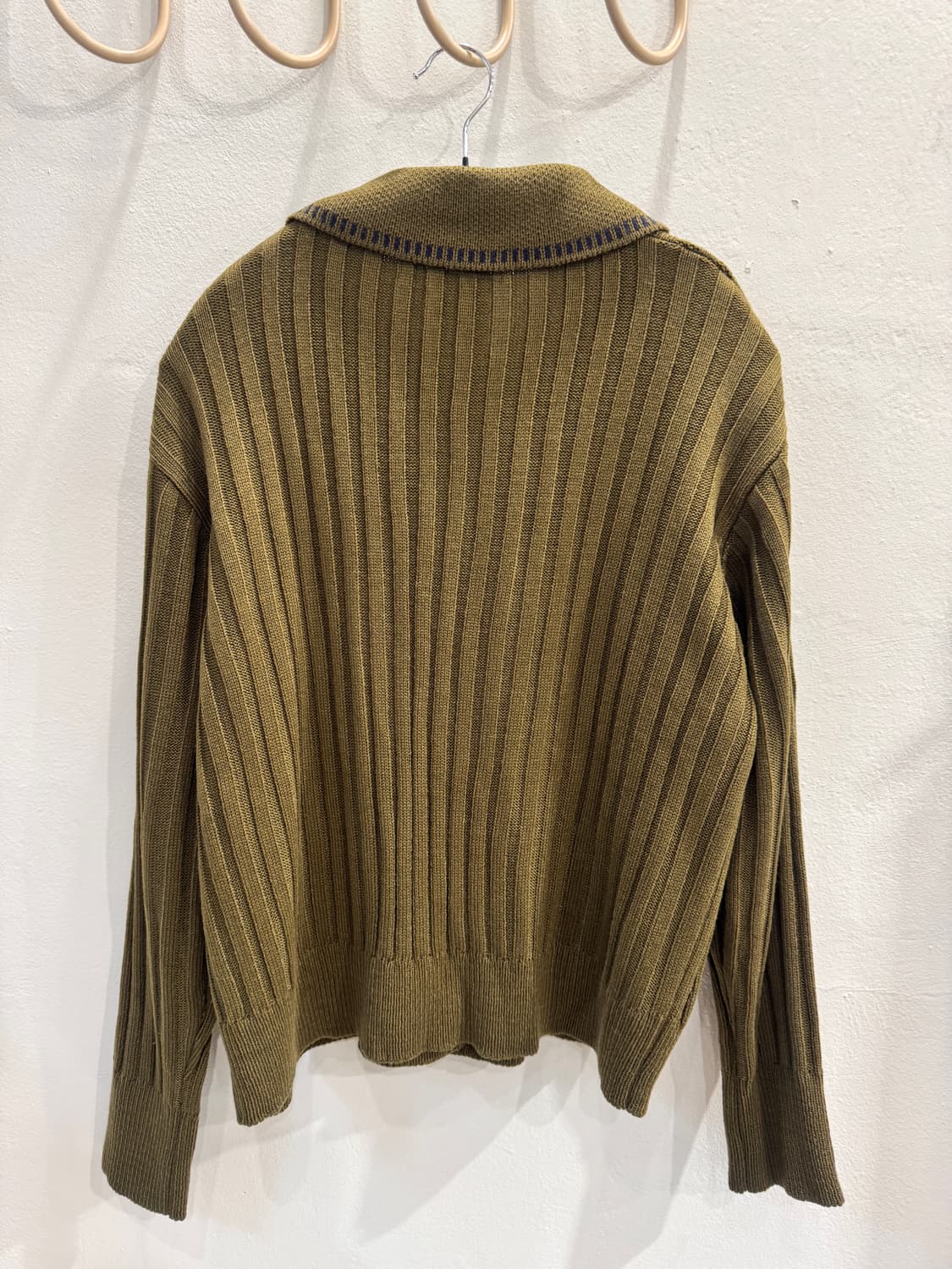 vintage 카라 골지 가디건 상품이미지5