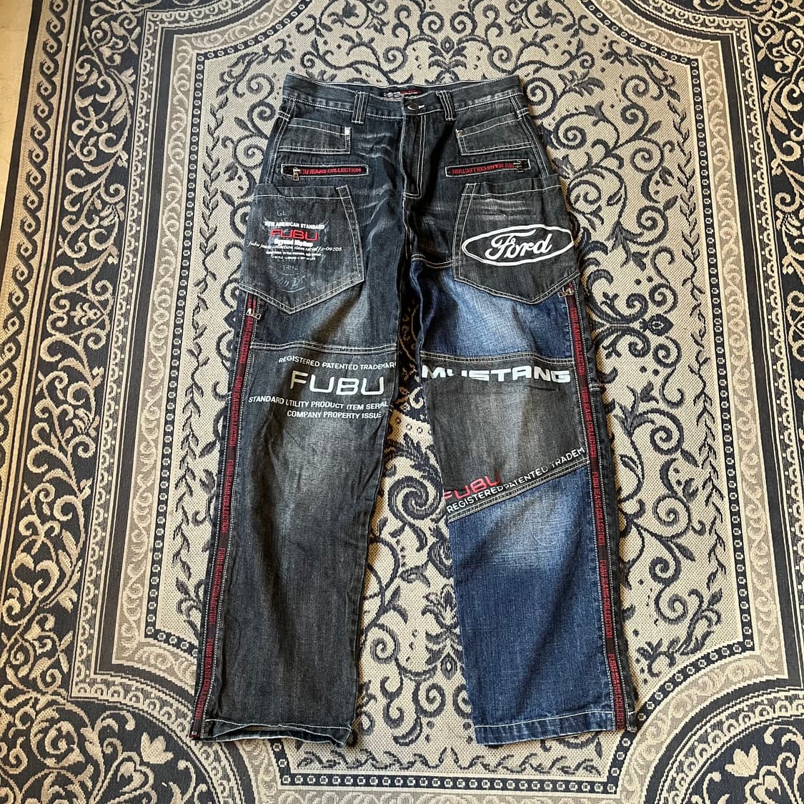 32 00s 푸부 올드스쿨 데님 팬츠W2353 상품이미지1