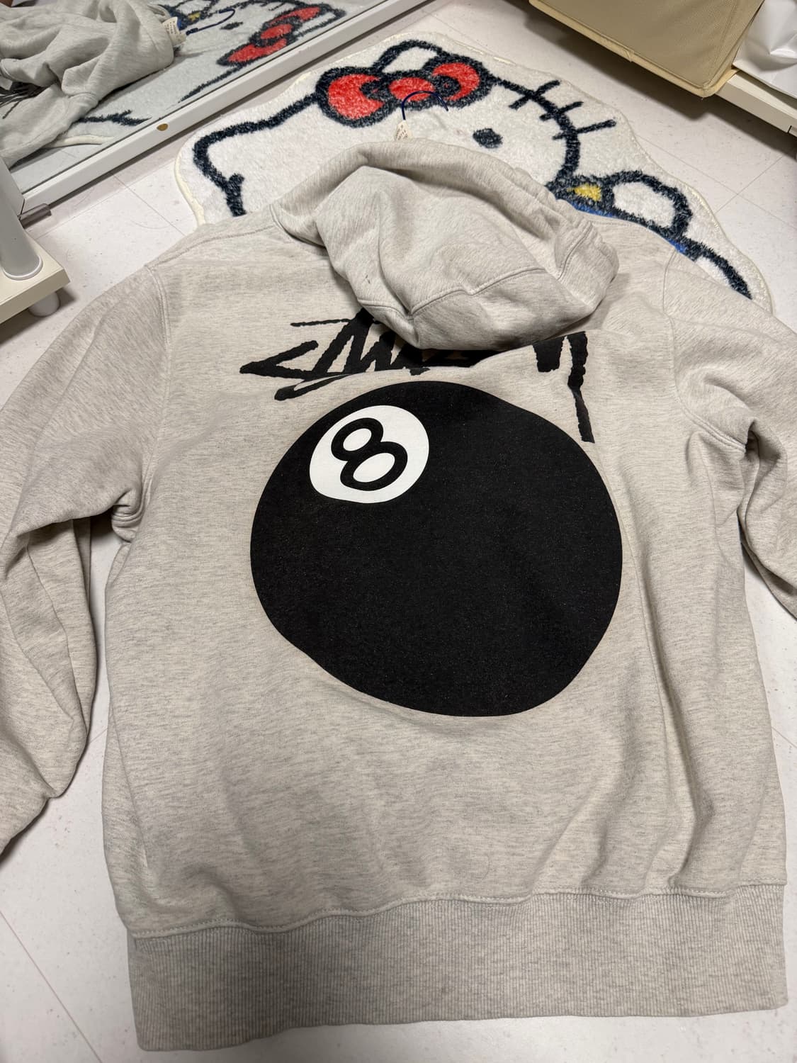 스투시 에잇볼타운 후드티 M 상품이미지2