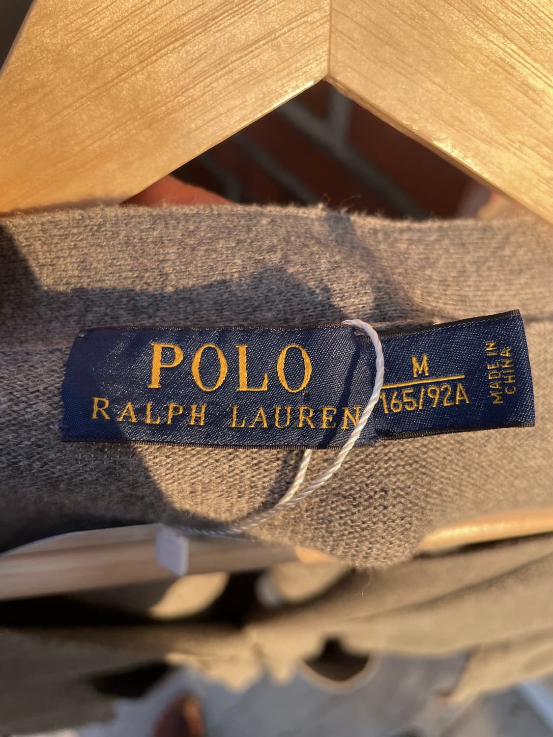 폴로랄프로렌 그레이 퍼플포니 가디건 상품이미지4