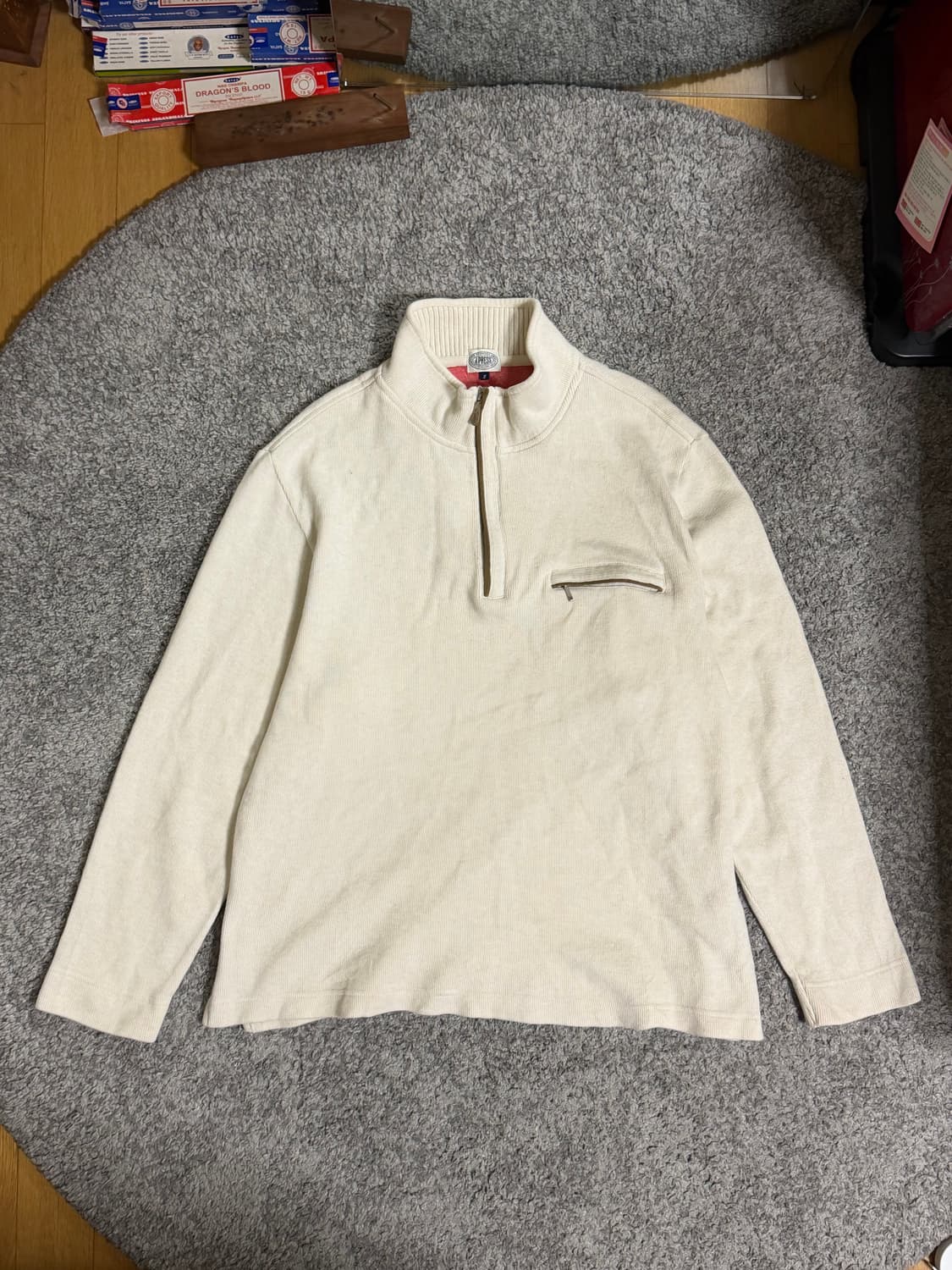 제이프레스 하프집업 니트 상품이미지1