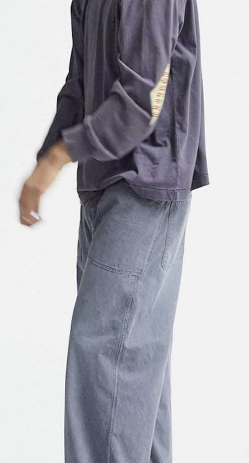 [3] 폴리테루 엘보우 콩코드 롱슬리브 퍼플 그레이 상품이미지2