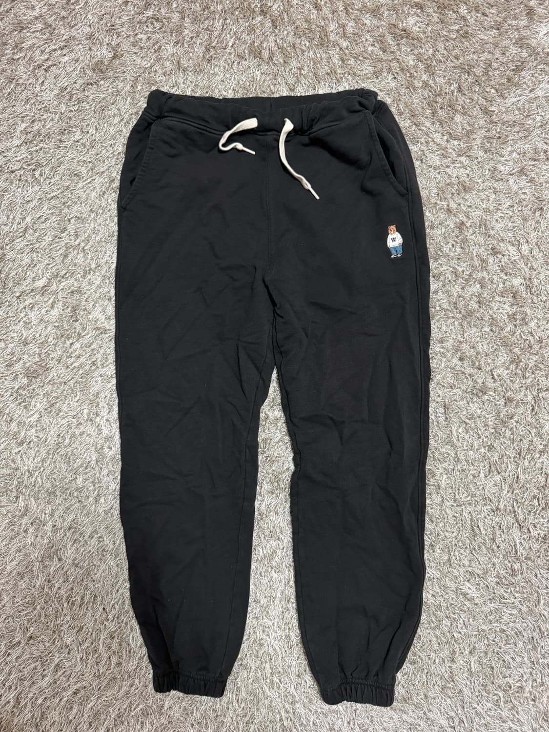 [M] WHO.A.U 후아유 트레이닝 팬츠 블랙 상품이미지2