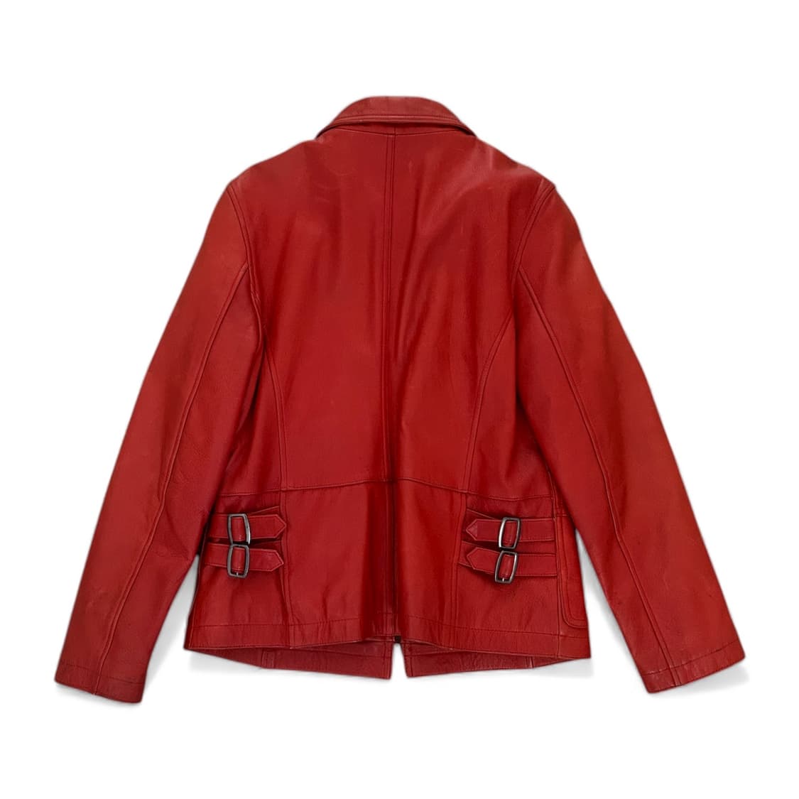 Paul Goshen Leather Jacket Red 상품이미지2