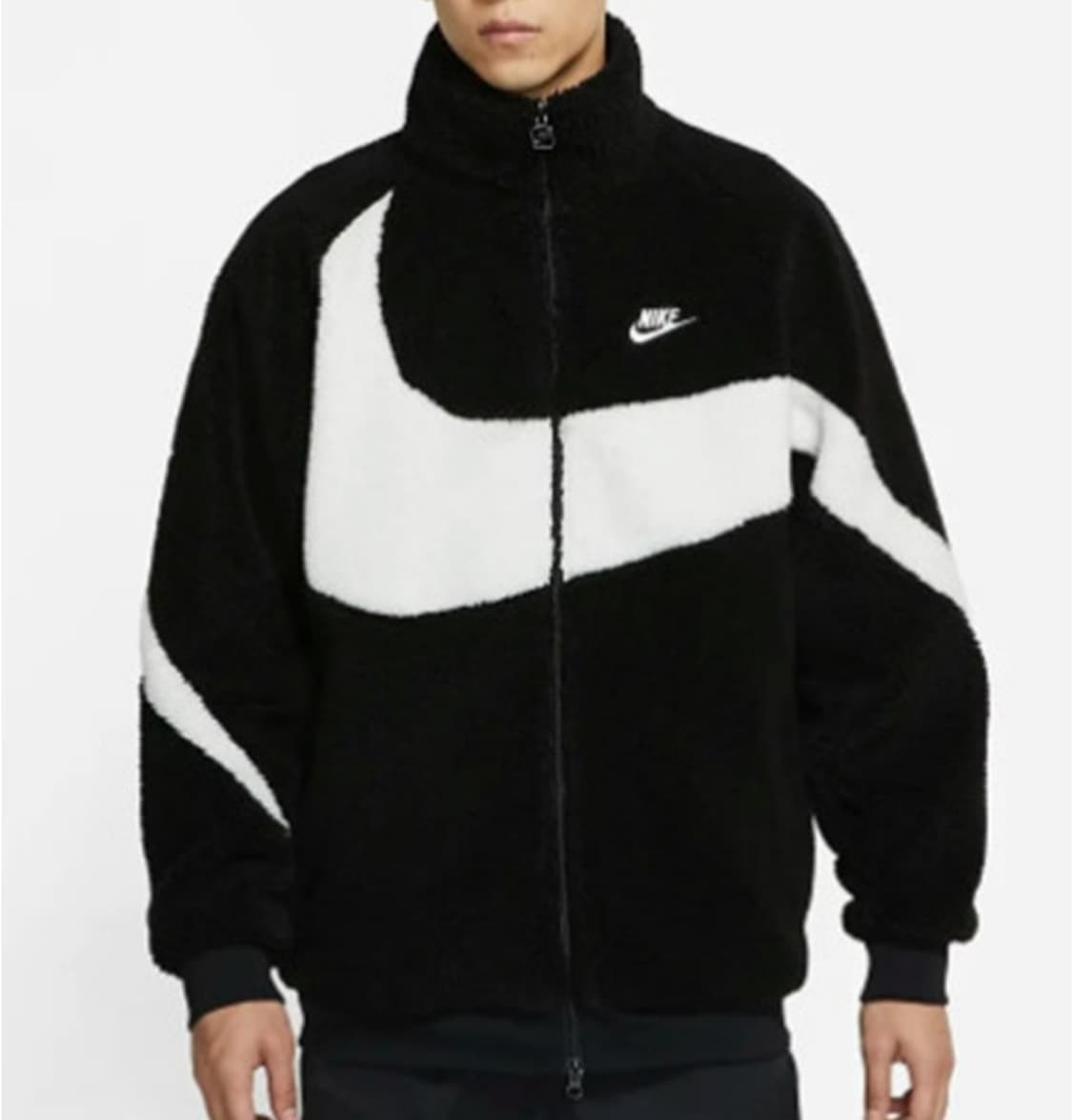 NIKE 나이키 빅스우시 리버시블 플리스 후리스 검흰 상품이미지1