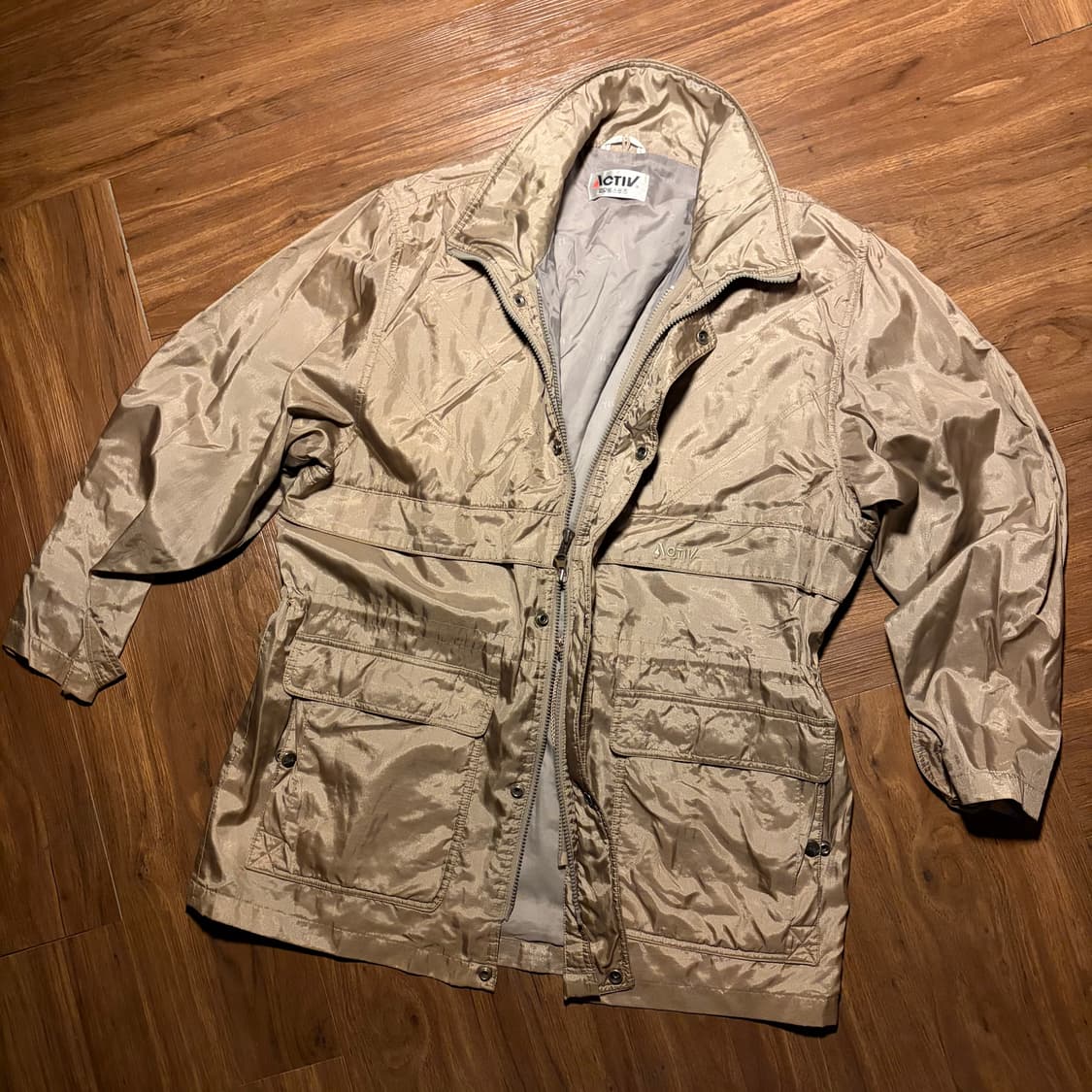 90S KOLON ACTIV 2WAY ZIPUP SAFARI JACKET 상품이미지5