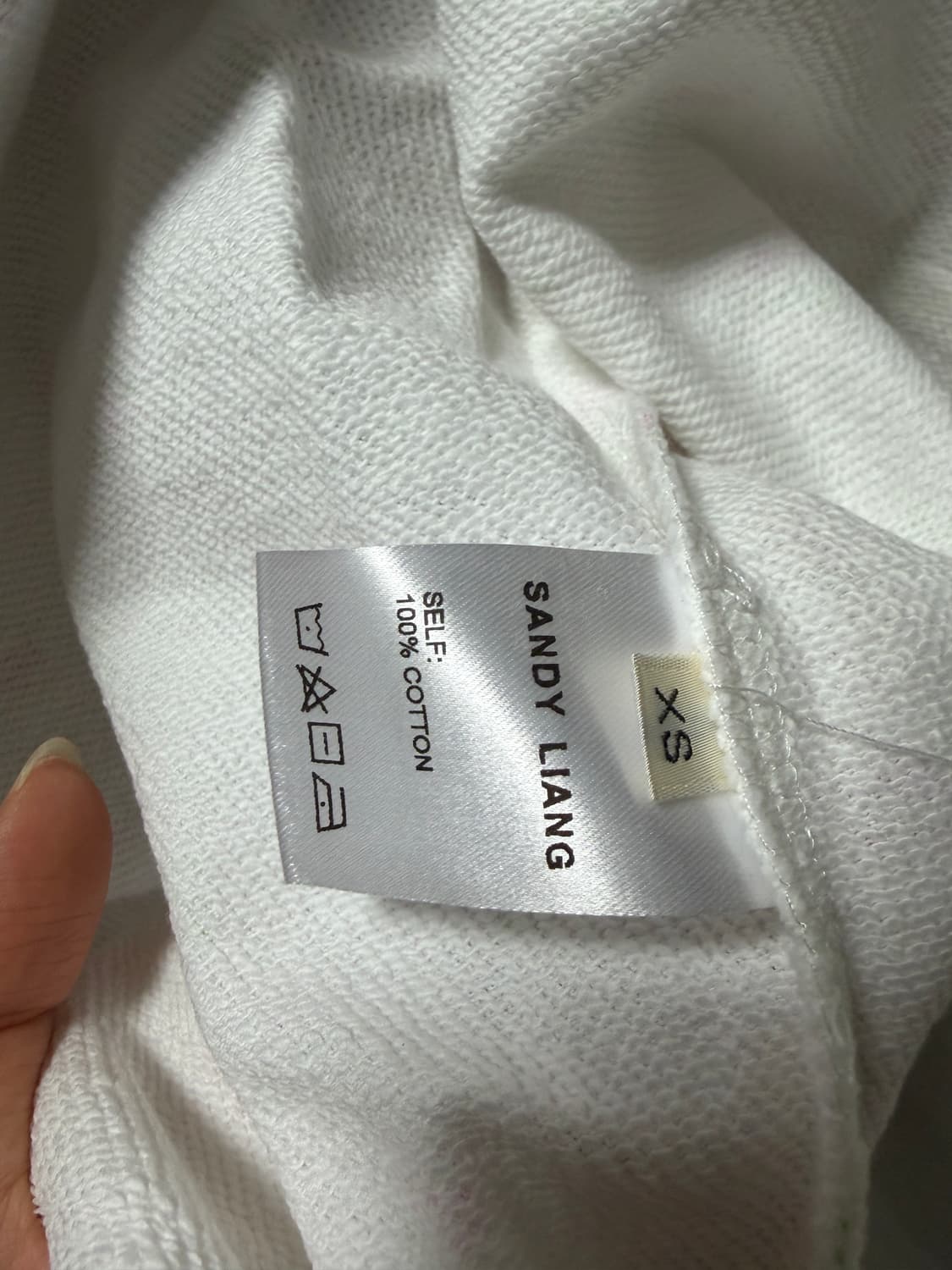 Sandyliang 25fw 플로럴 후드집업 xs 상품이미지5