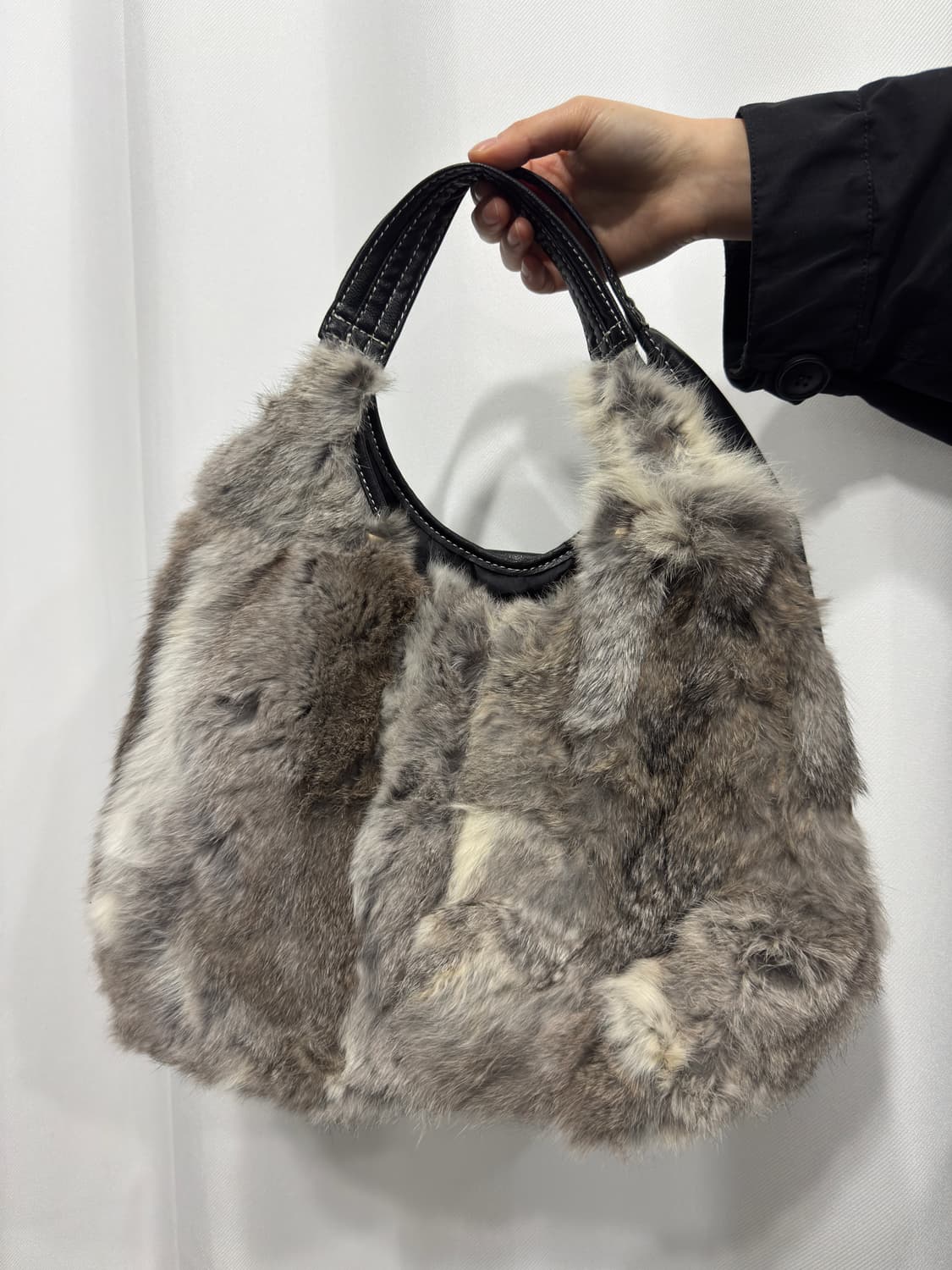 rabbit fur leather bag 상품이미지1