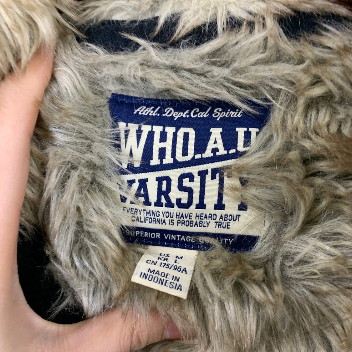 후아유 y2k 와투케 블랙 울프죠 후드집업 상품이미지5