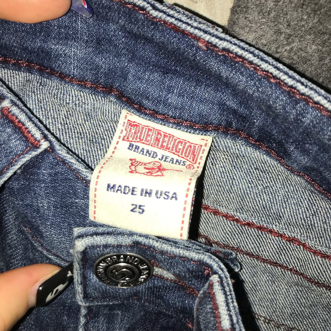 True Religion 트루릴리전 로우 워싱 스키니 데님 상품이미지5