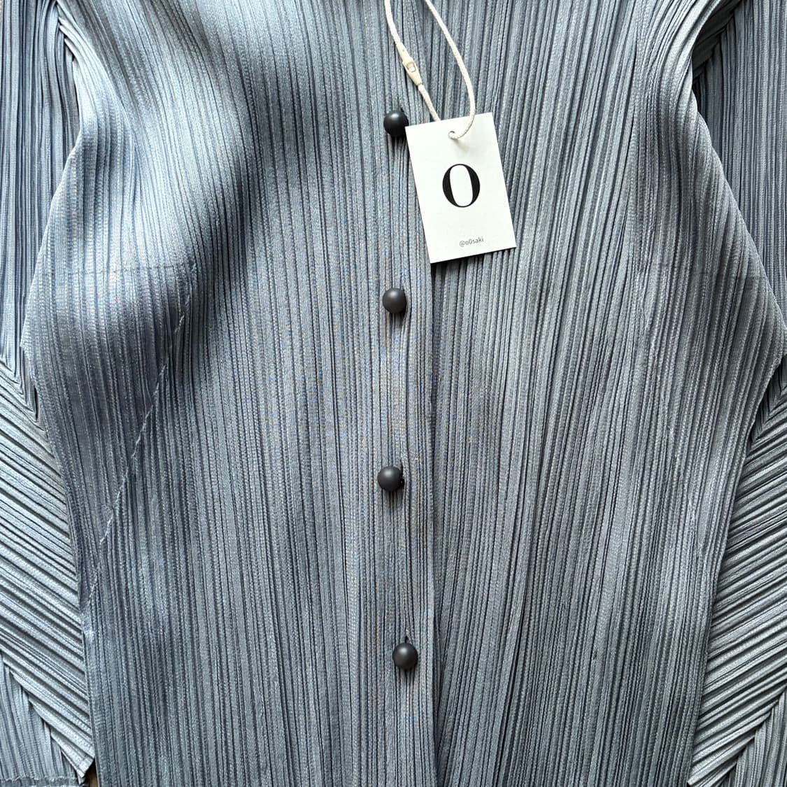 Mixed Pleats Button Detail Blouse 상품이미지4