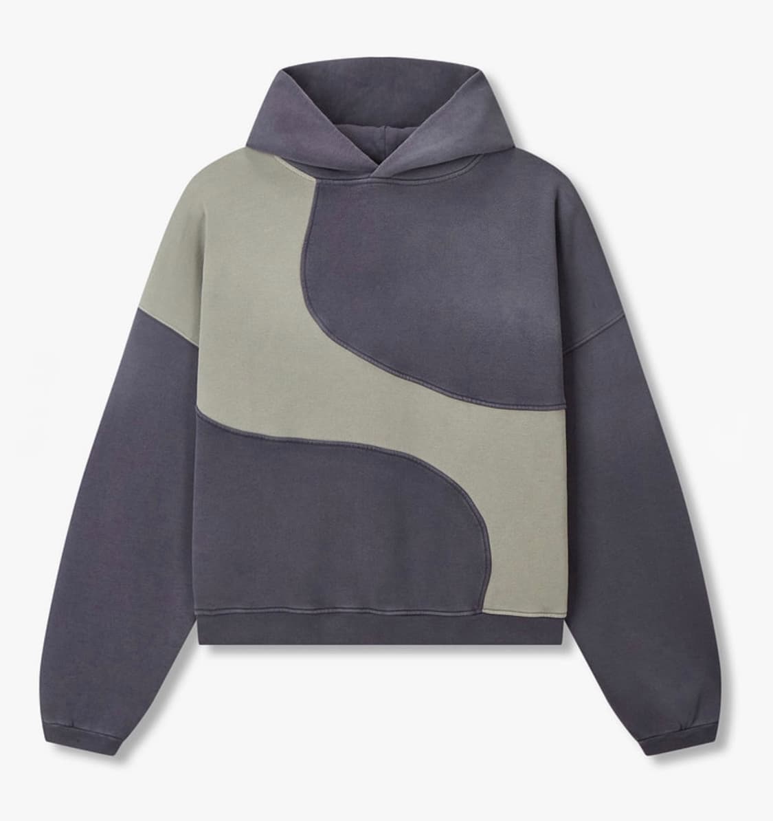 [L] ERL 웨이브 후디 니트 상품이미지1