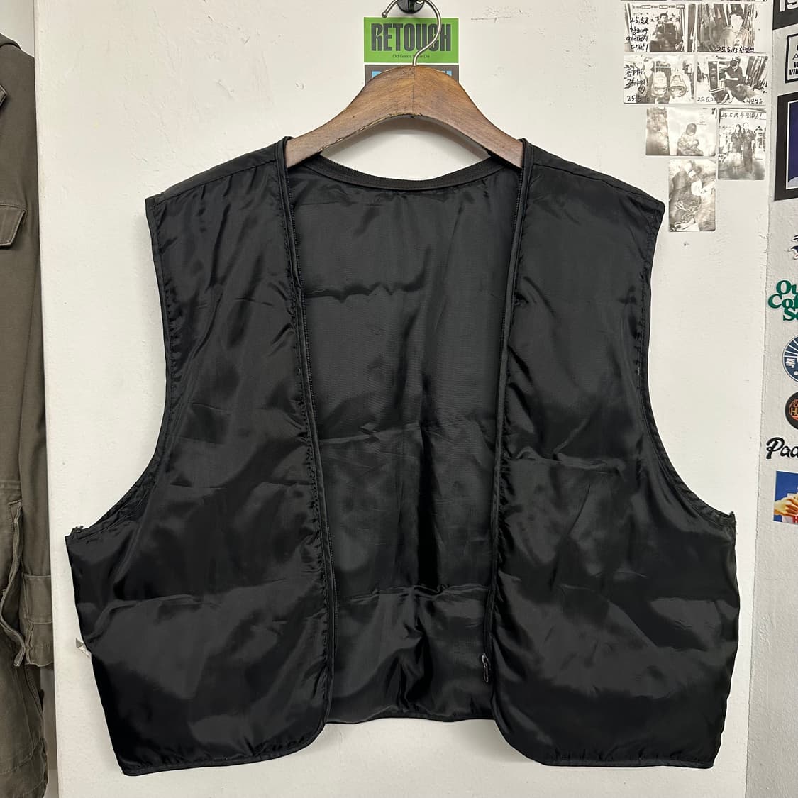 90‘s 카우레더 블루종 자켓(다운 라이너) 상품이미지8