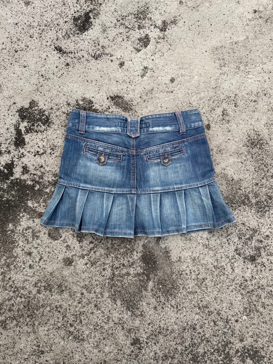 Denim pleats skirt 상품이미지4