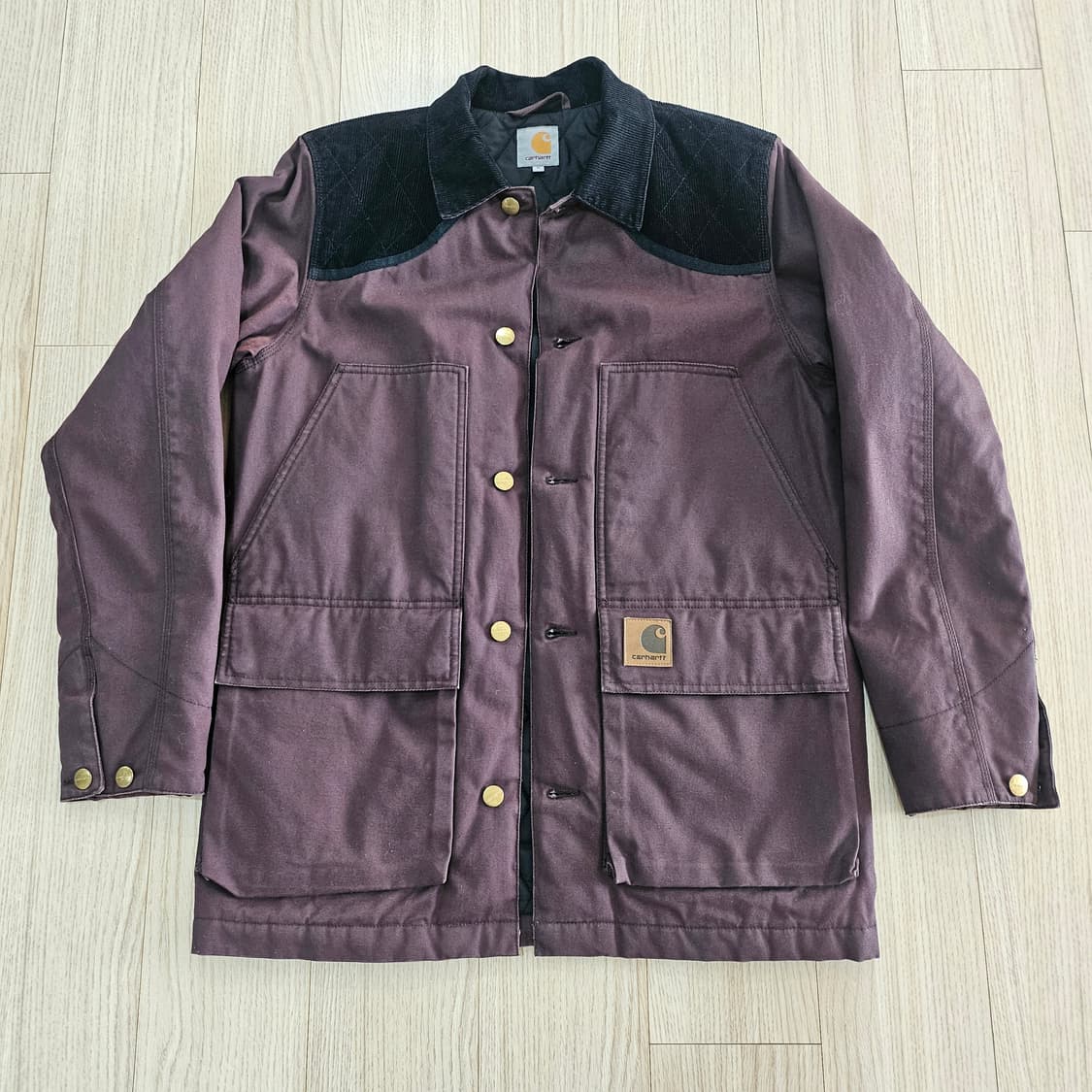 정품 CARHARTT WIP Shelter Coat 버건디 M 상품이미지1